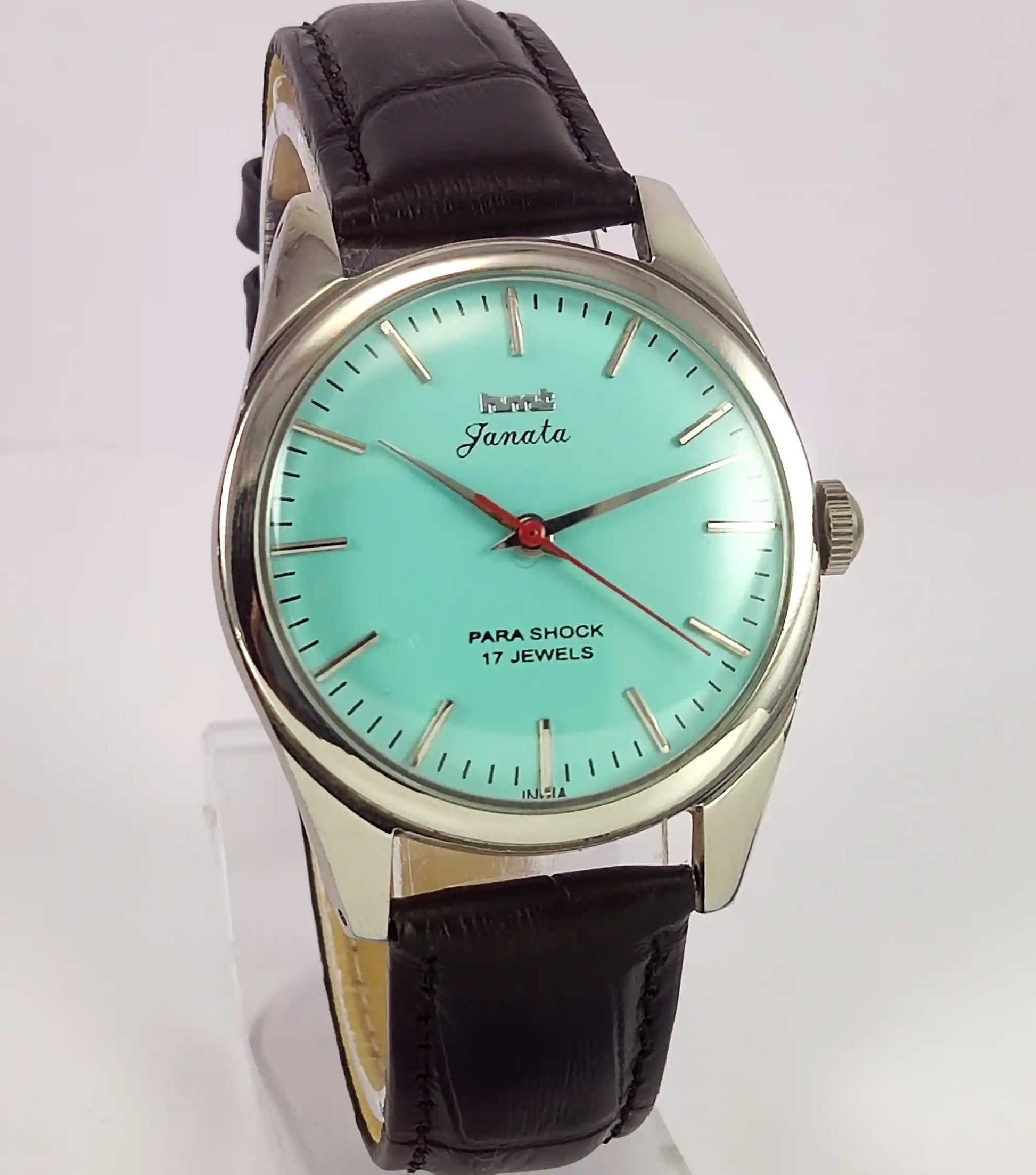 HMT Janata Para Shock 17 Jewels Turquoise Dial Handwinding Men's Watch Discover-Diamonds