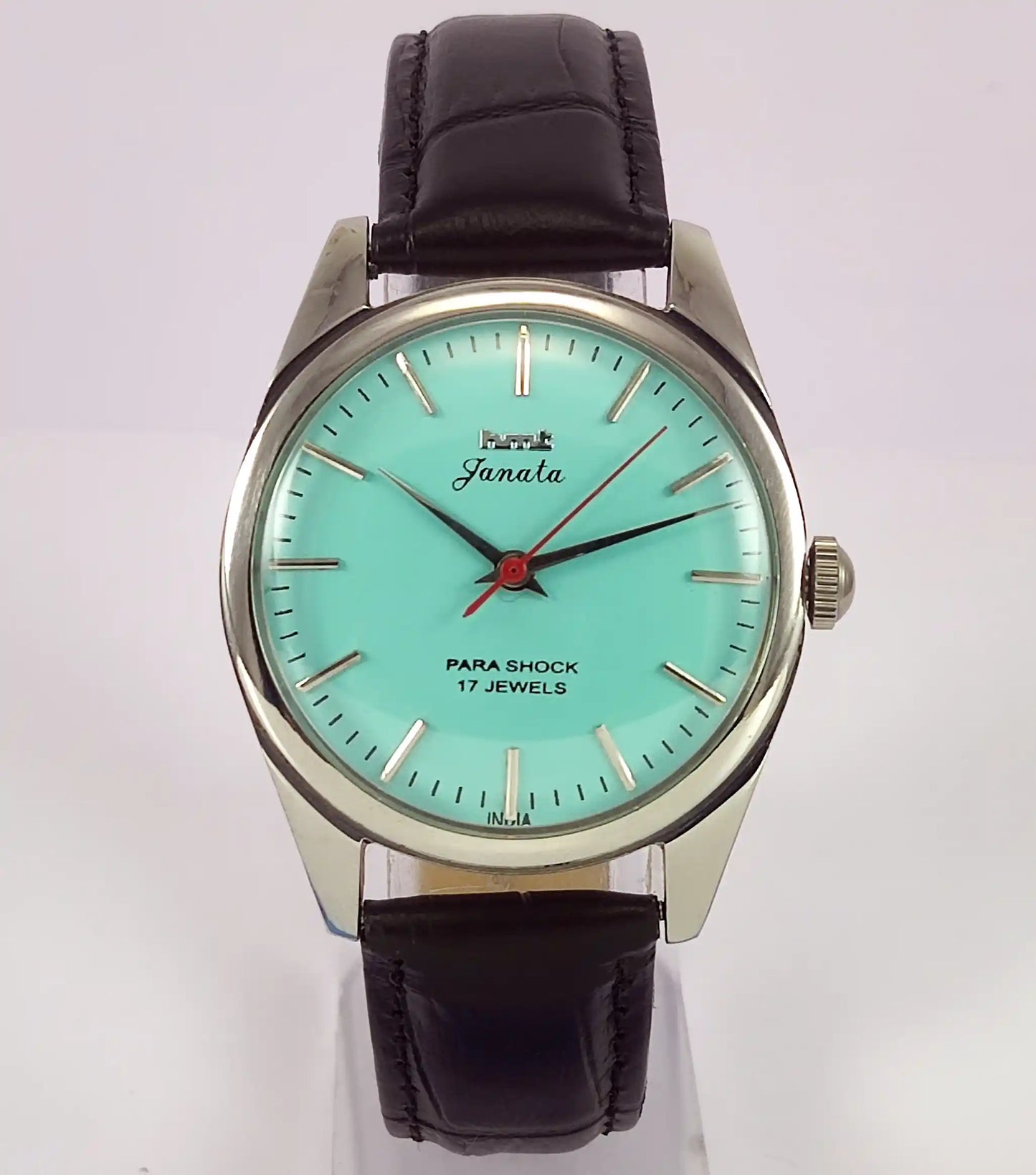 HMT Janata Para Shock 17 Jewels Turquoise Dial Handwinding Men's Watch Discover-Diamonds