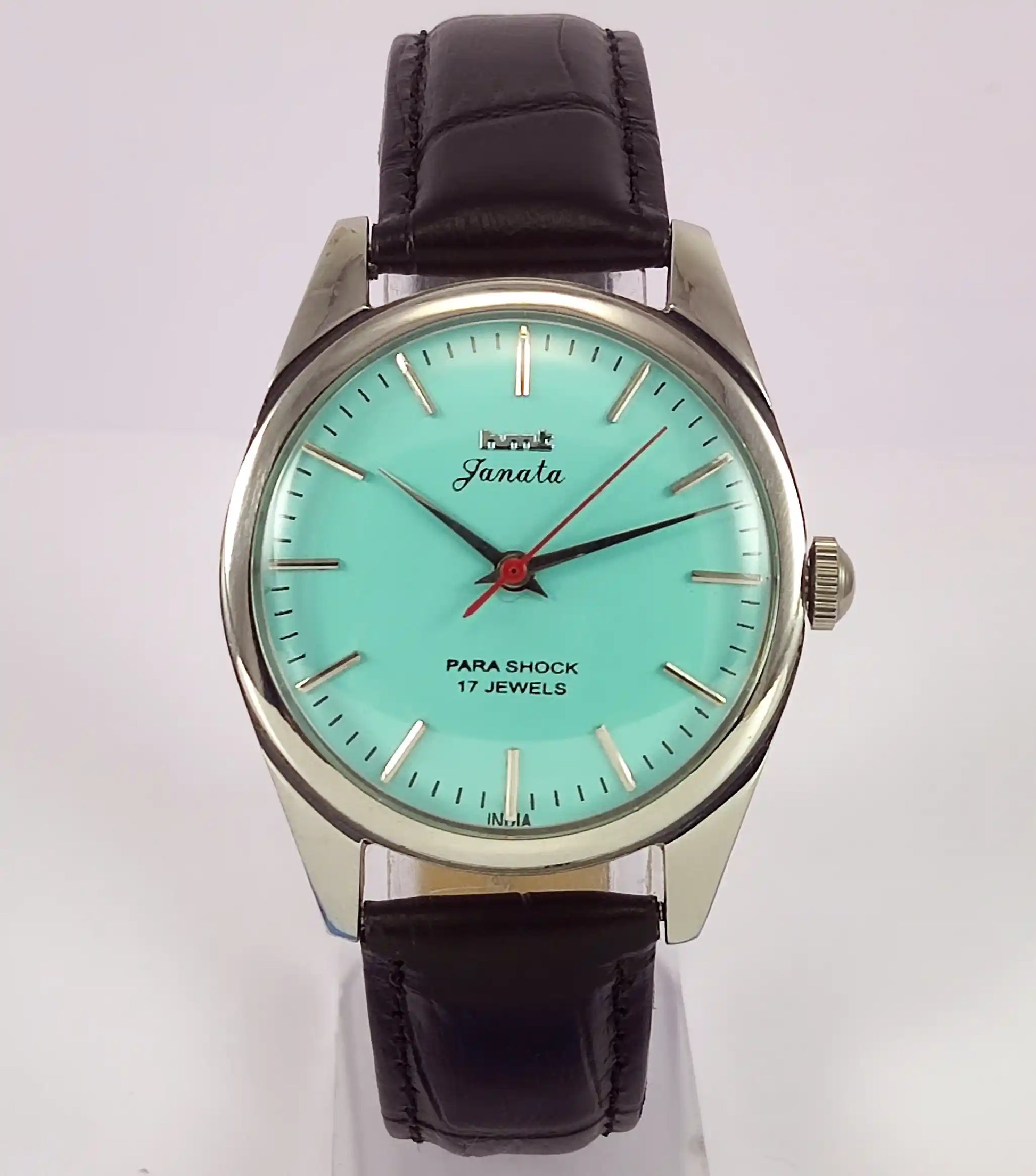 HMT Janata Para Shock 17 Jewels Turquoise Dial Handwinding Men's Watch Discover-Diamonds