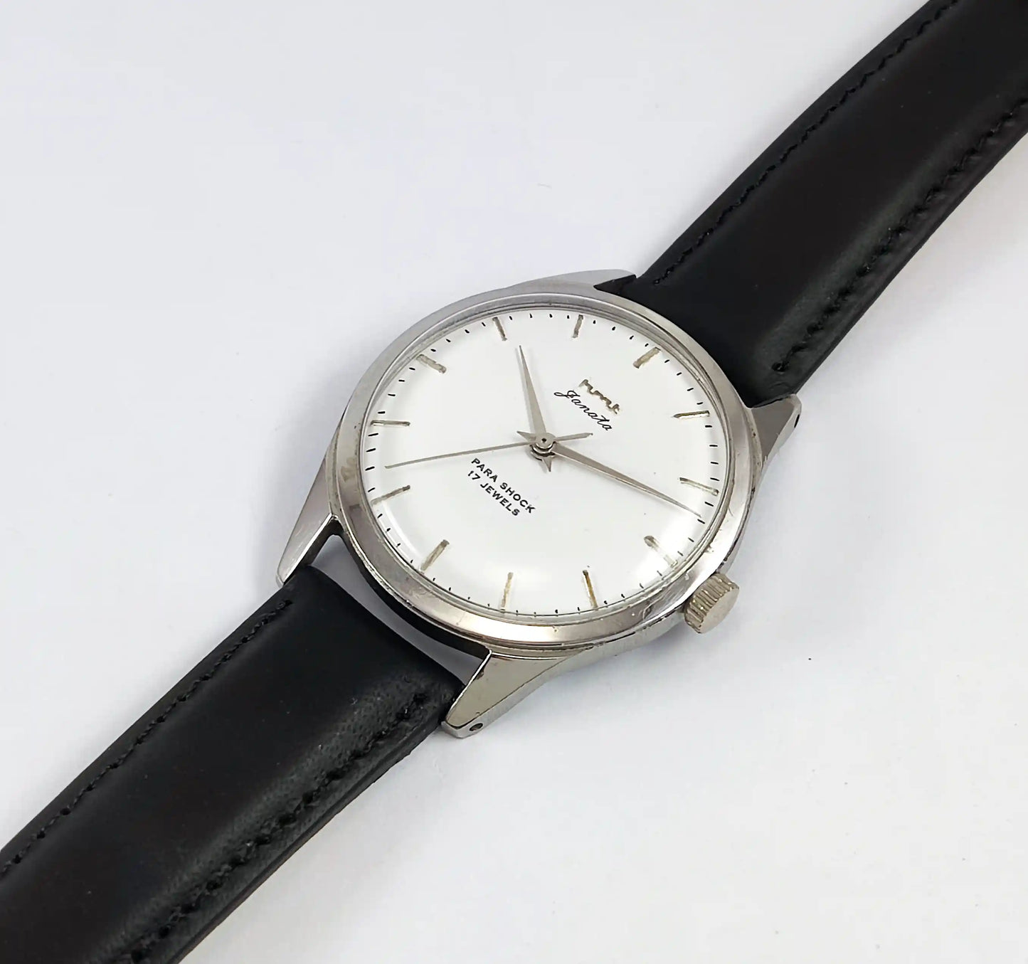 HMT Janata Para Shock 17 Jewels White Dial Handwinding Discover-Diamonds