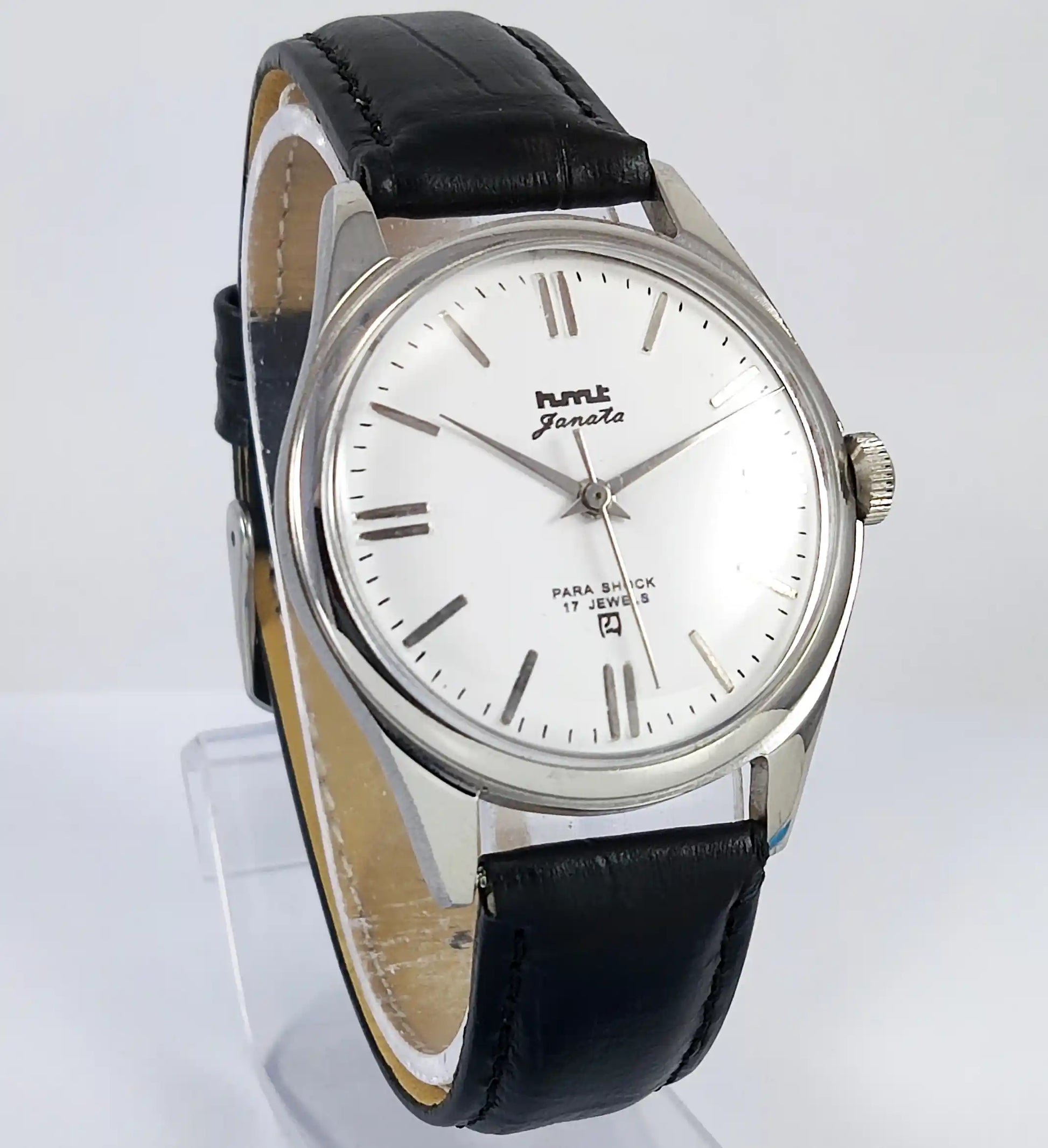 HMT Janata Para Shock 17 Jewels White Dial Handwinding - Discover-Diamonds