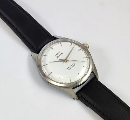 HMT Janata Para Shock 17 Jewels White Dial Handwinding Discover-Diamonds