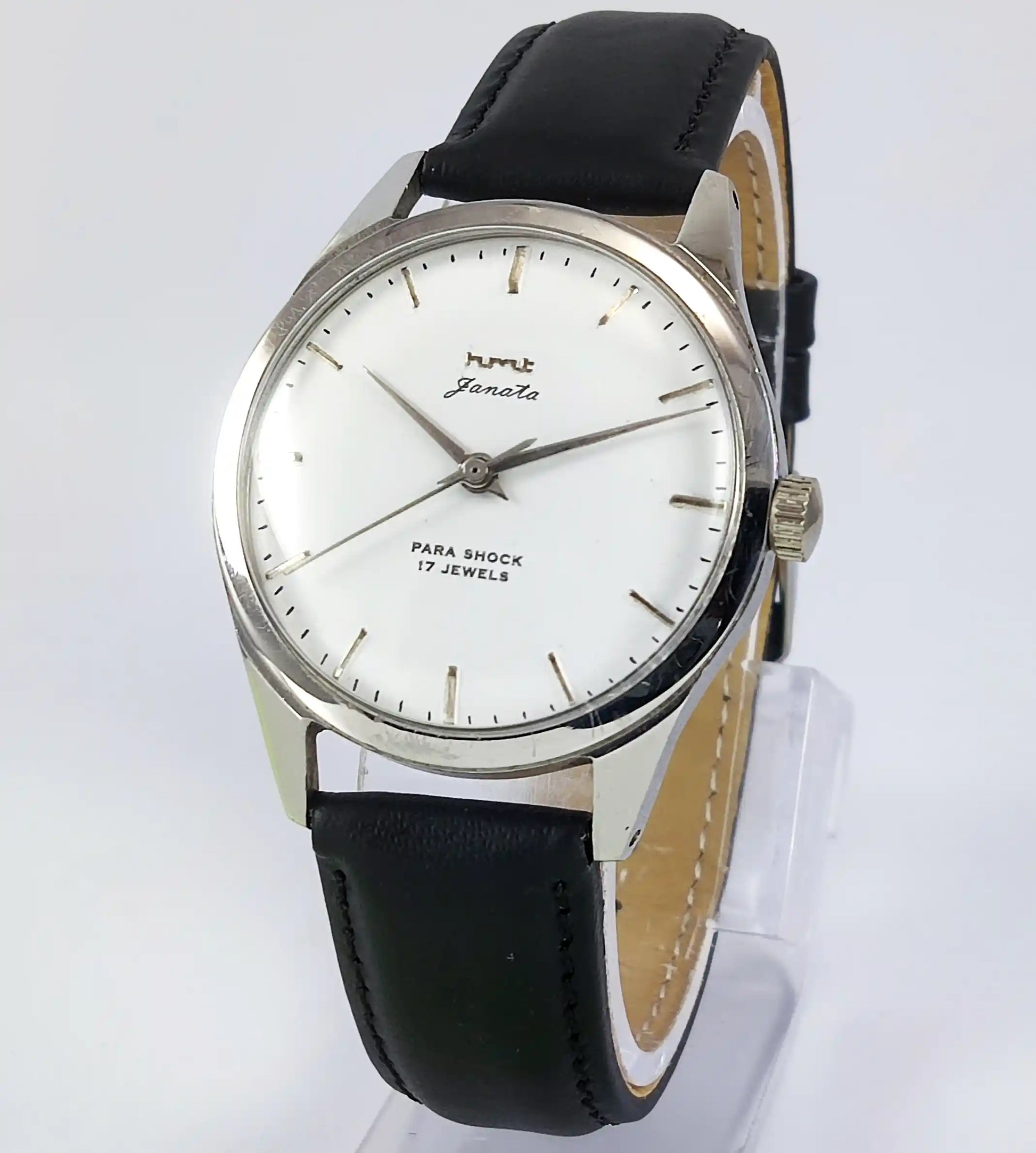 HMT Janata Para Shock 17 Jewels White Dial Handwinding Discover-Diamonds