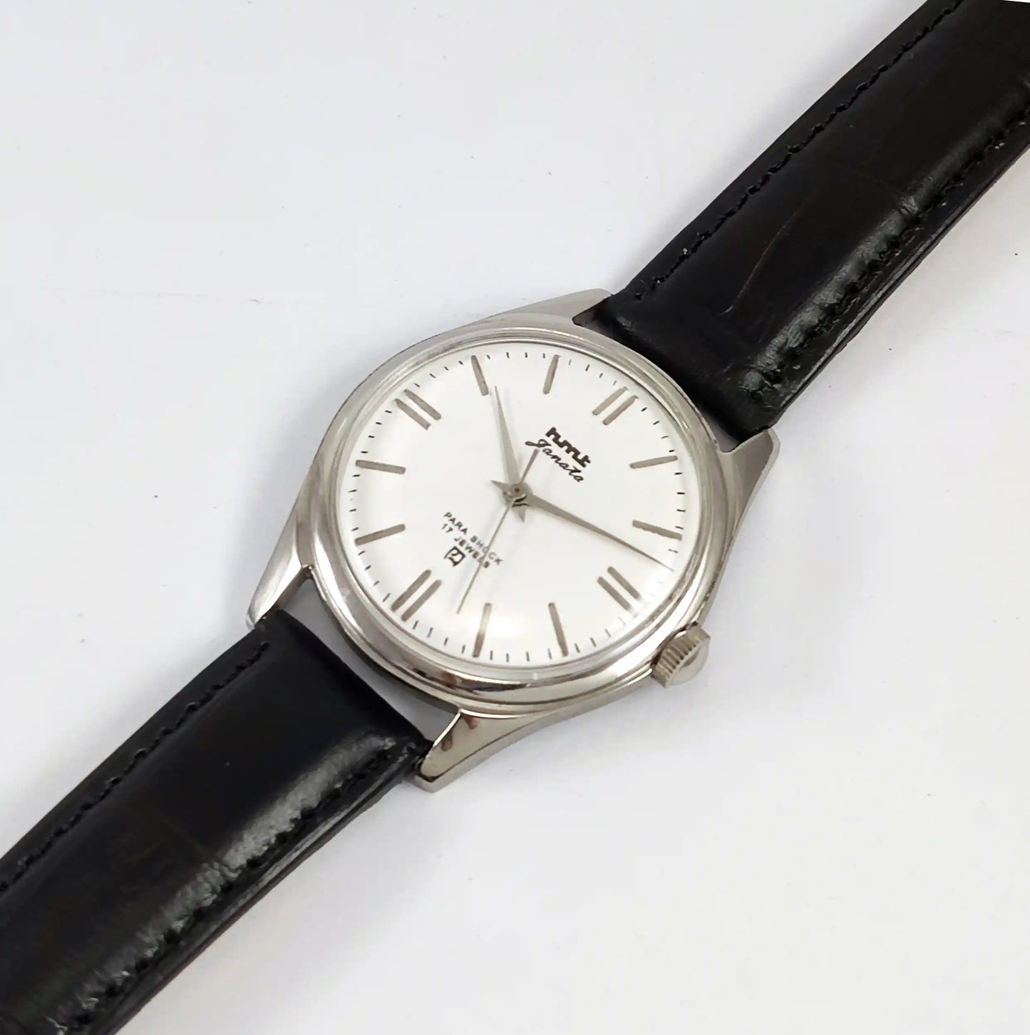 HMT Janata Para Shock 17 Jewels White Dial Handwinding - Discover-Diamonds