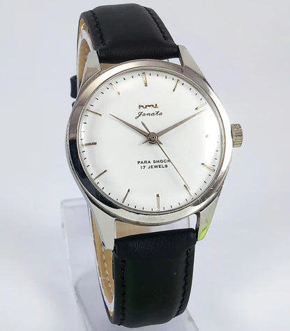 HMT Janata Para Shock 17 Jewels White Dial Handwinding Discover-Diamonds