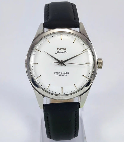 HMT Janata Para Shock 17 Jewels White Dial Handwinding Discover-Diamonds