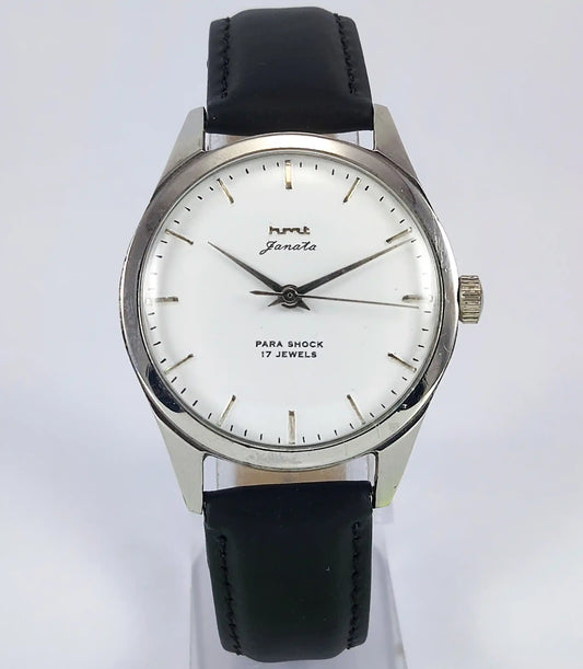 HMT Janata Para Shock 17 Jewels White Dial Handwinding Discover-Diamonds