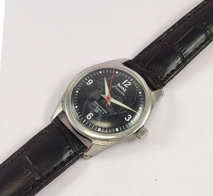 HMT Janata Para Shock Mahatama Gandhi 17 Jewels Black Dial Handwinding Watch Discover-Diamonds