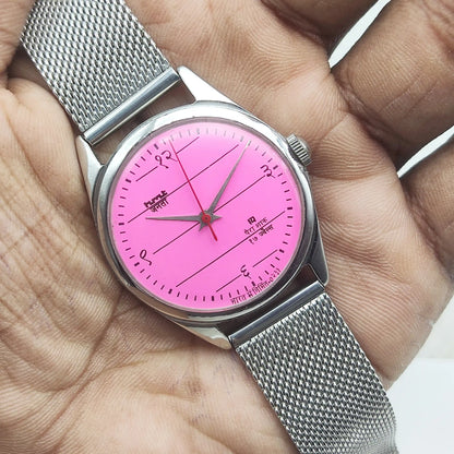 Experience Timeless Elegance with the HMT Janata Pink Dial Watch