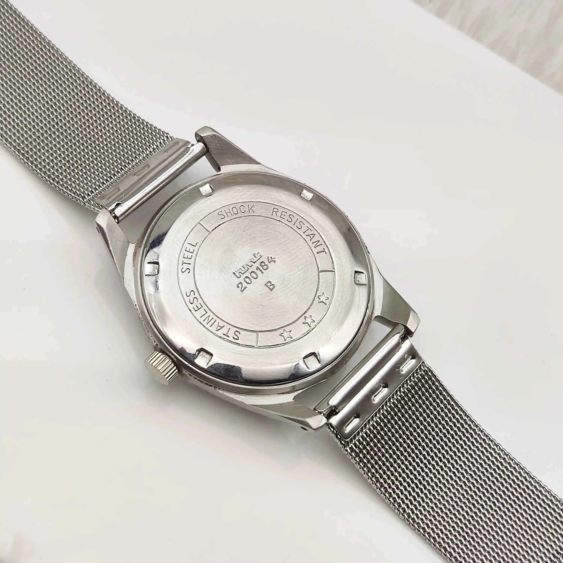 HMT Janata Stick Indices Para Shock 17 Jewels Gray Dial Watch