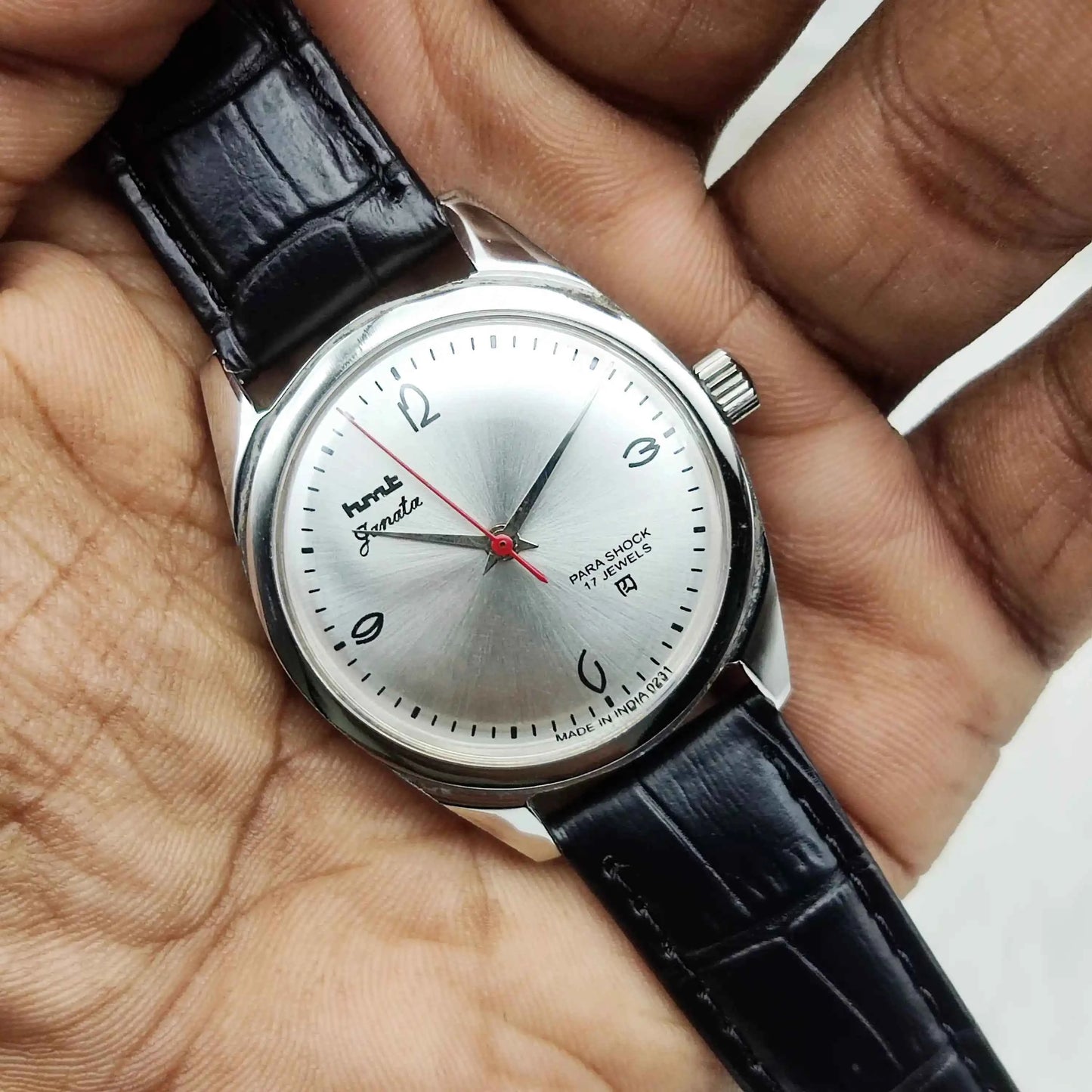 HMT Janata 17 Jewels Silver Dial Handwinding Watch