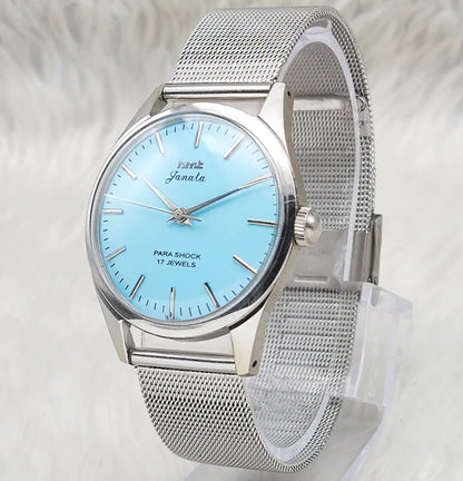 HMT Janata Tiffany Dial Handwinding Stick Indices Watch