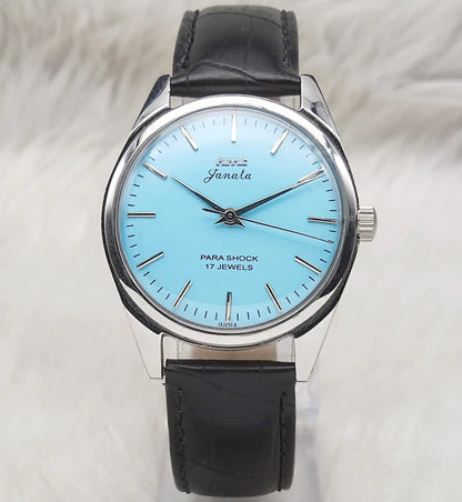 HMT Janata Tiffany Dial 17 Jewels Handwinding Stick Indices Watch