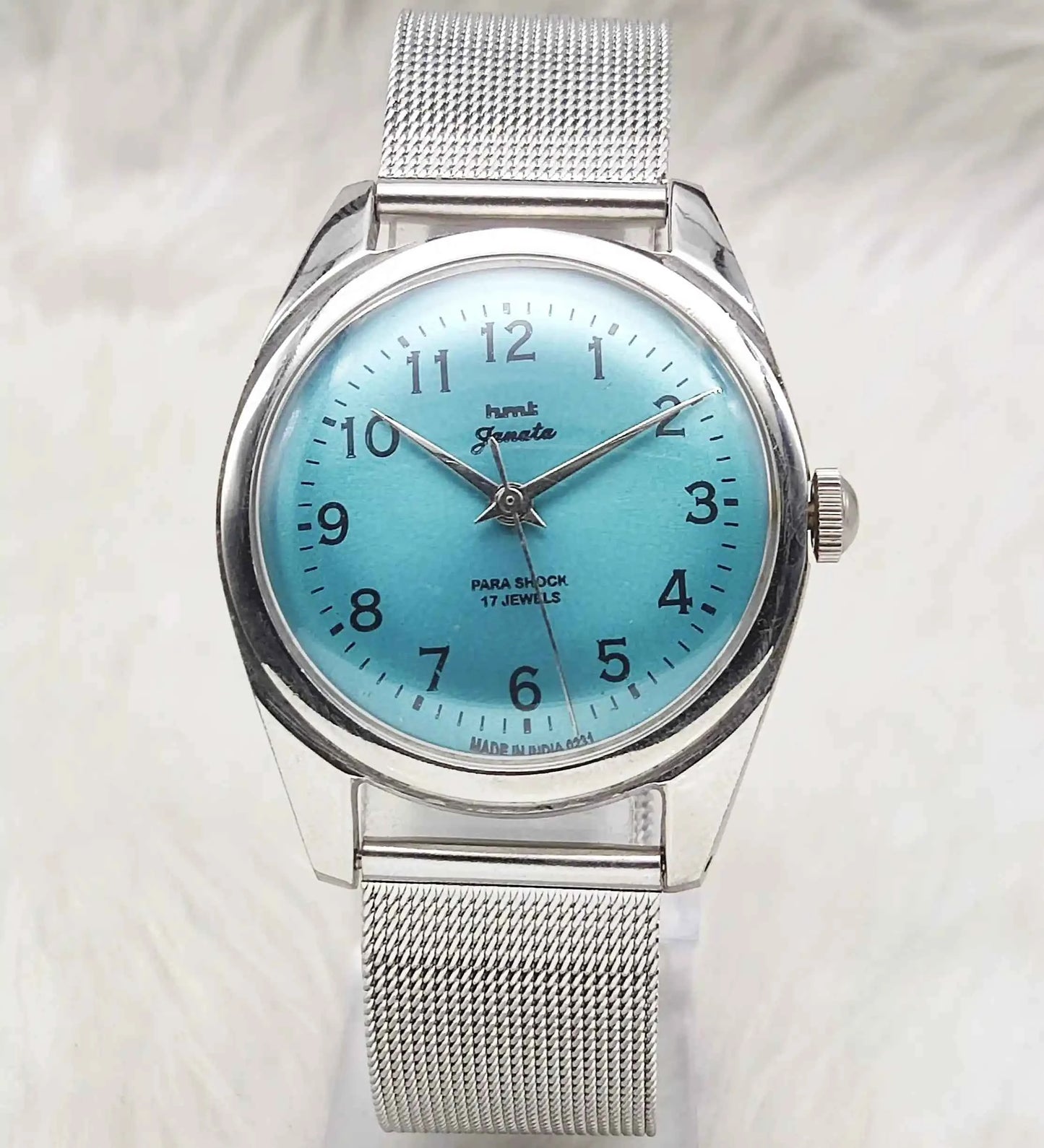 HMT Janata Tiffany Dial English Numerals Indices Handwinding Watch