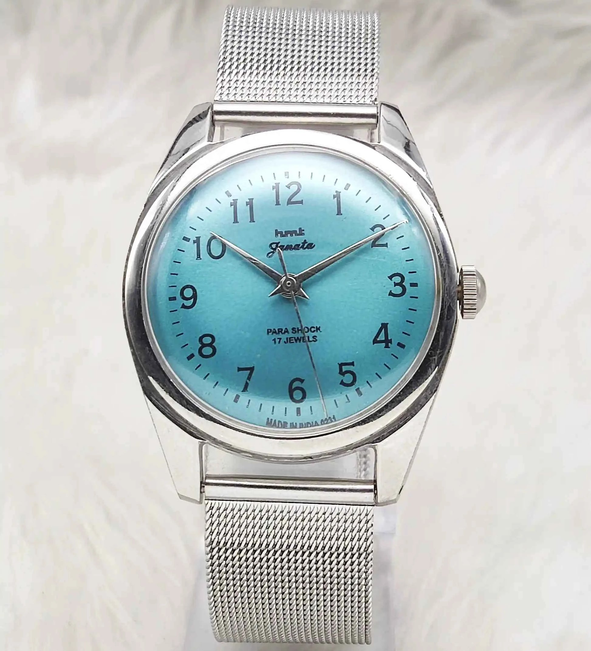 HMT Janata Tiffany Dial English Numerals Indices Handwinding Watch