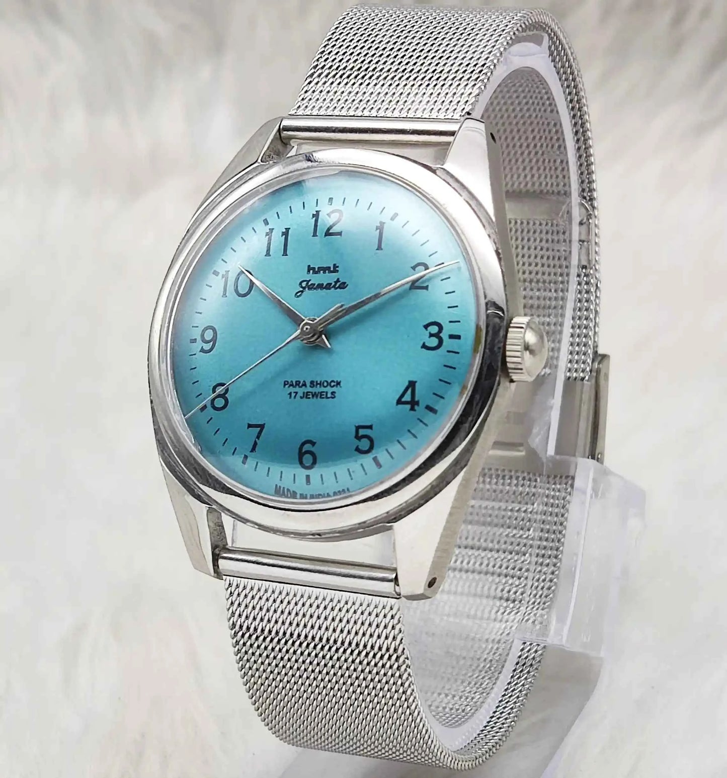 HMT Janata Tiffany Dial English Numerals Indices Handwinding Watch