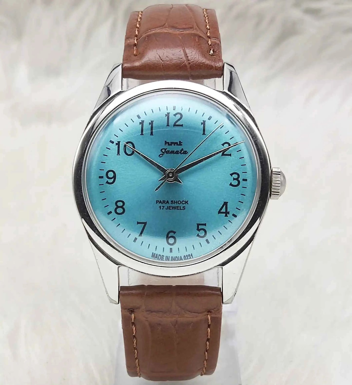 HMT Janata Tiffany Dial English Numerals Indices Handwinding Watch