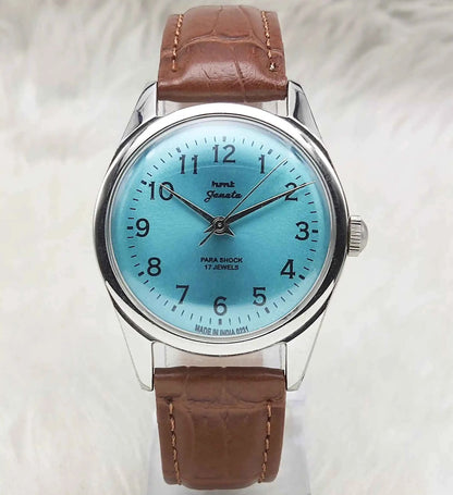 HMT Janata Tiffany Dial English Numerals Indices Handwinding Watch