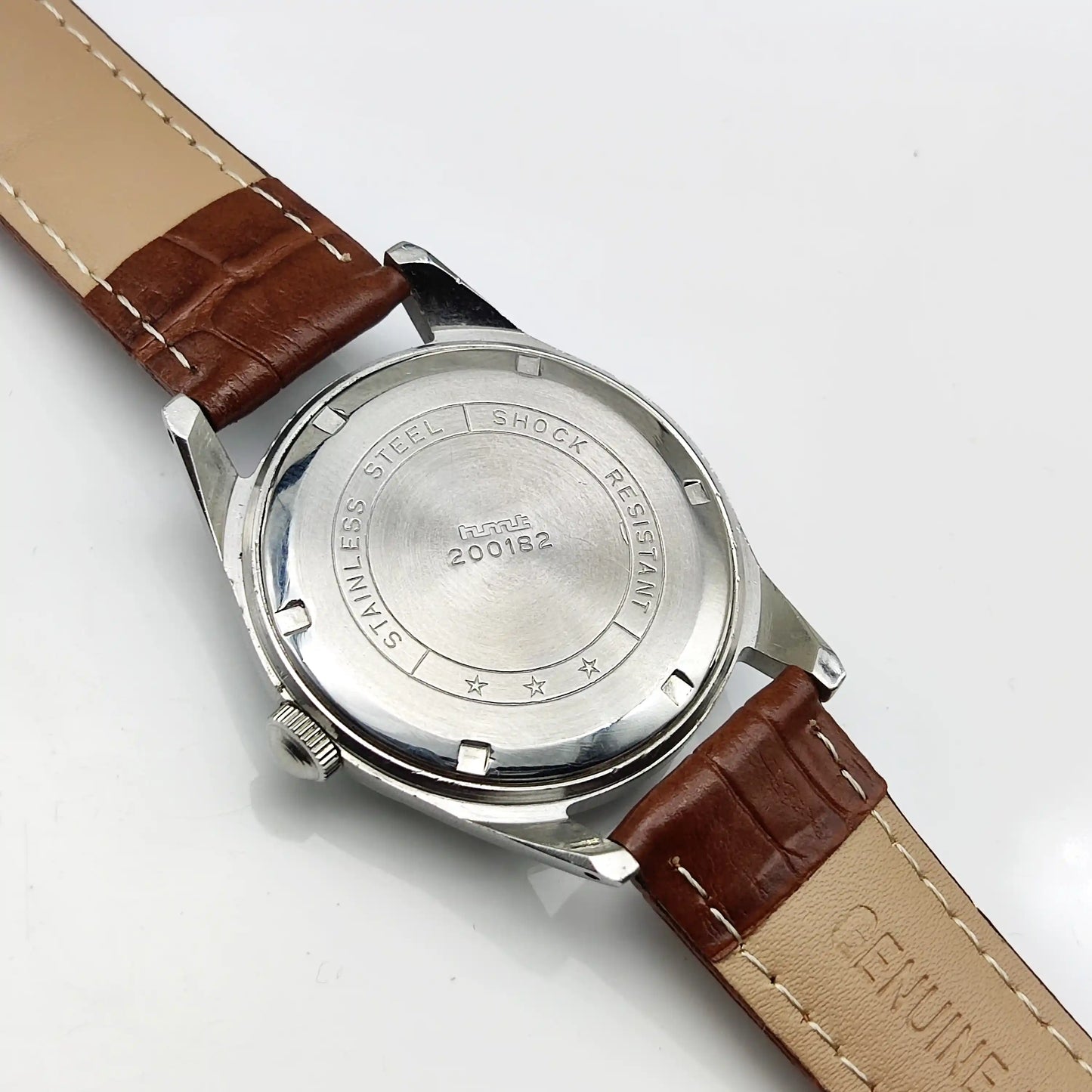 HMT Janata Tiffany Dial English Numerals Indices Handwinding Watch