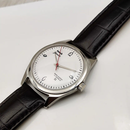 HMT Janata White Dial 17 Jewels Handwinding Watch English Font