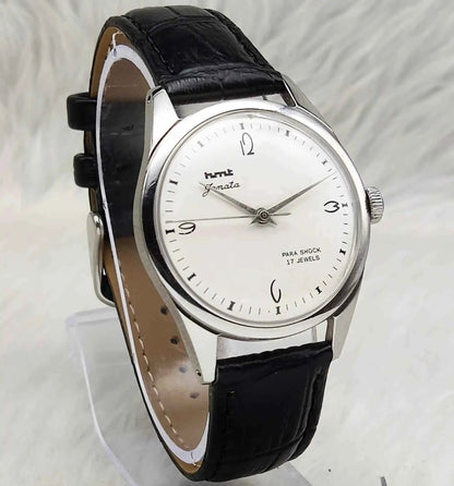 HMT Janata Apple Green English Numerals 17 Jewels Dial Men's Watch