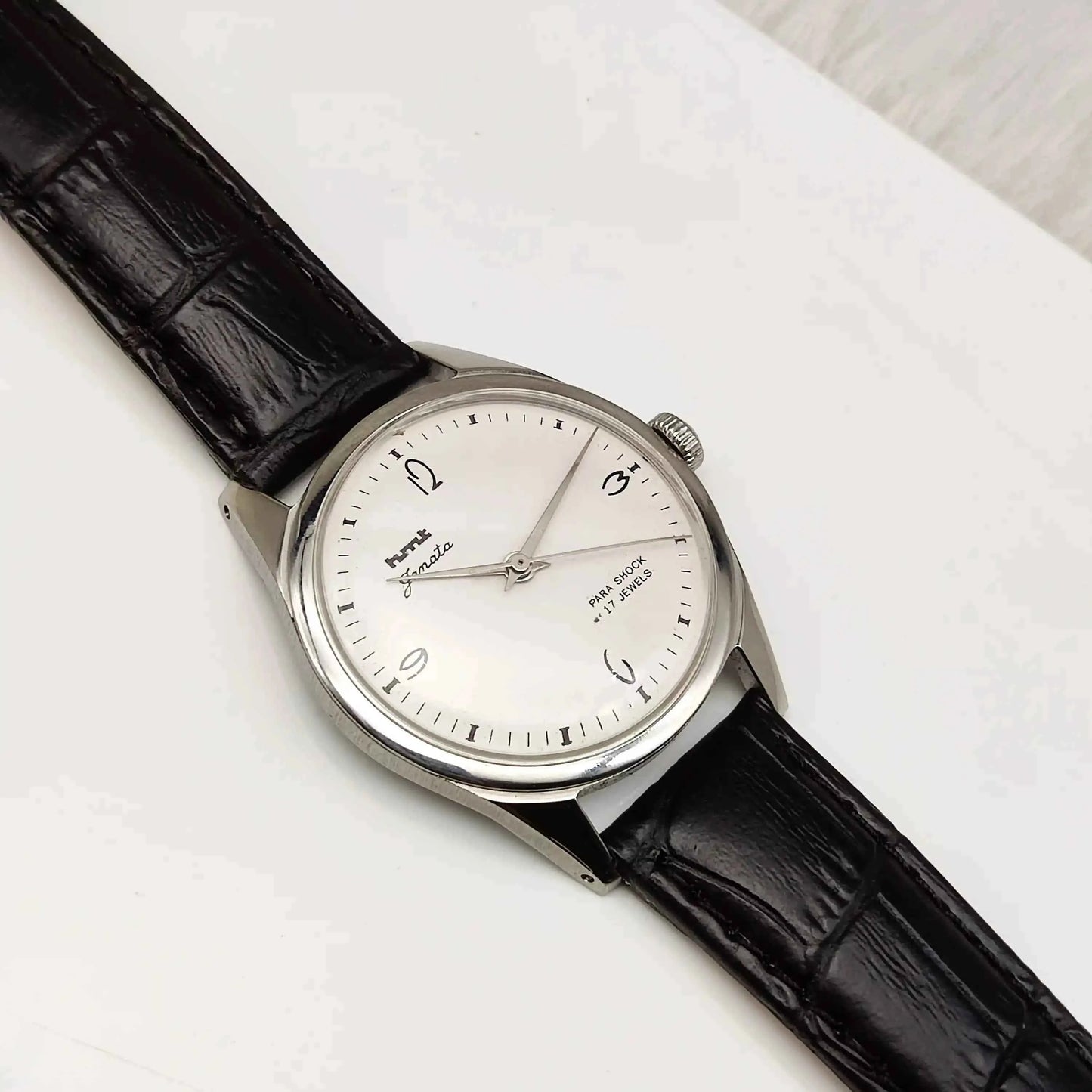 HMT Janata Apple Green English Numerals 17 Jewels Dial Men's Watch