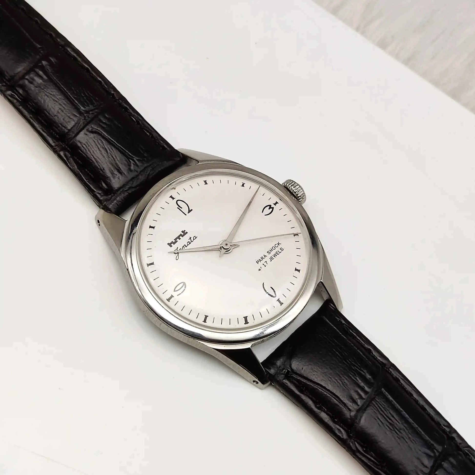 HMT Janata Apple Green English Numerals 17 Jewels Dial Men's Watch