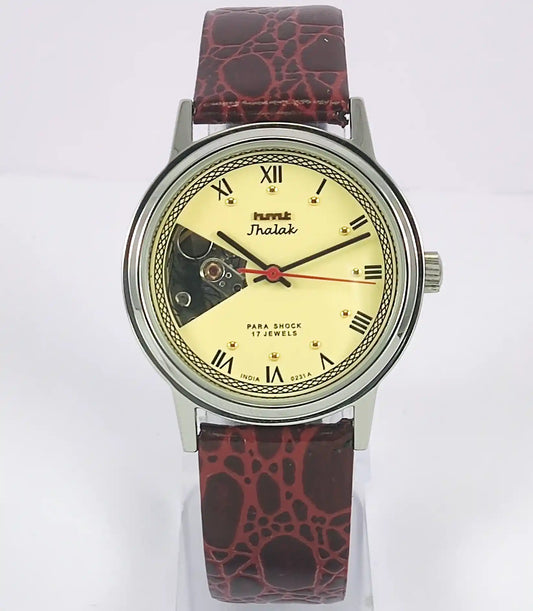 HMT Jhalak Para Shock 17 Jewels Cream Color Dial Mechanical Handwinding 0231A Discover-Diamonds
