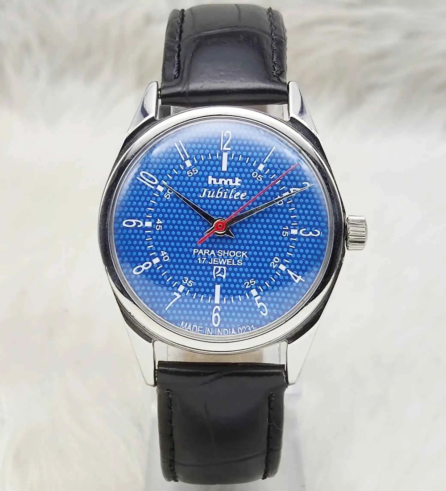 HMT Jubilee 17 Jewels Blue Dial Handwinding Watch