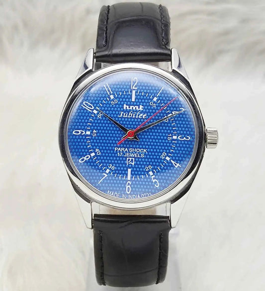 HMT Jubilee 17 Jewels Blue Dial Handwinding Watch