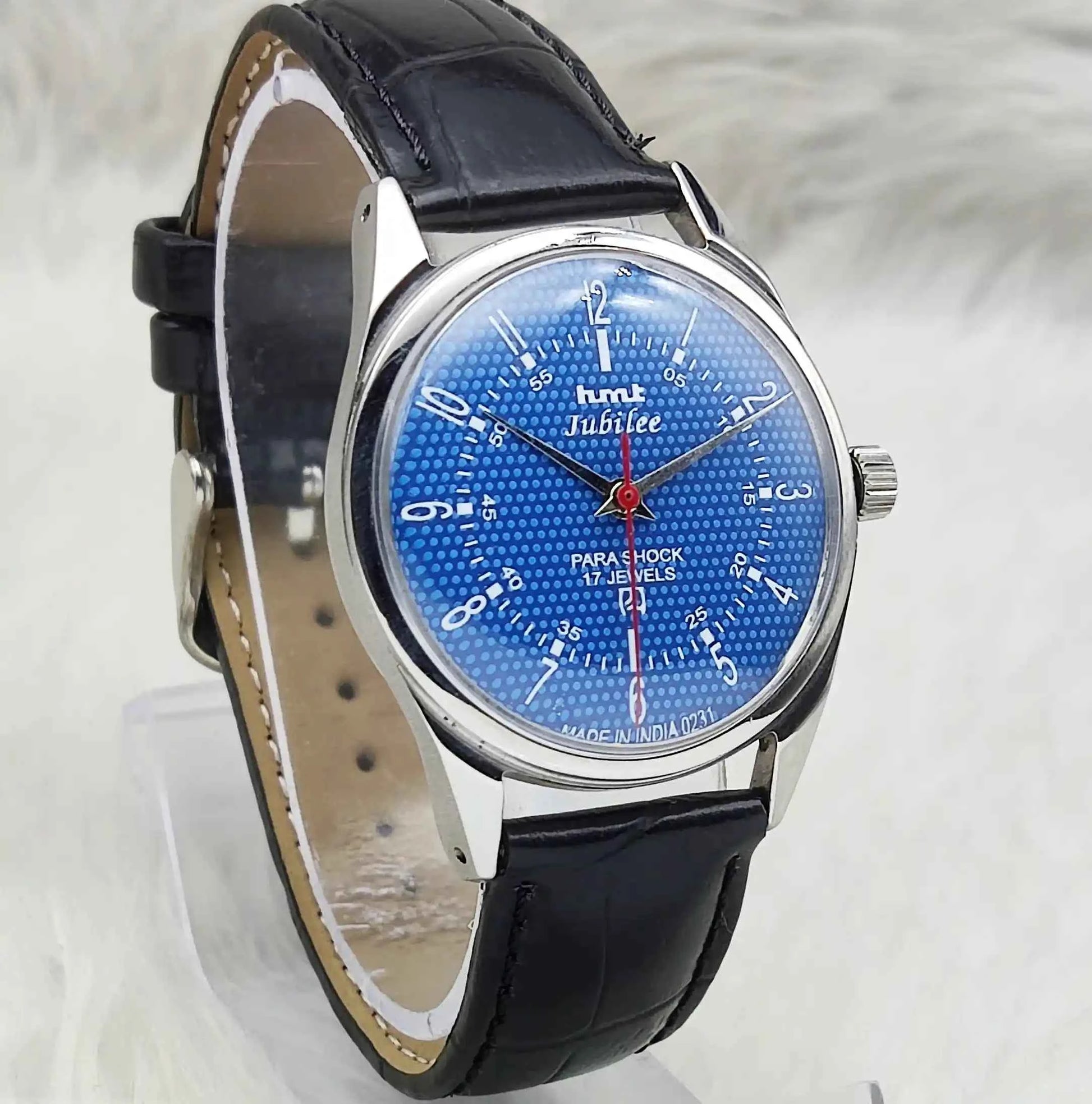 HMT Jubilee 17 Jewels Blue Dial Handwinding Watch