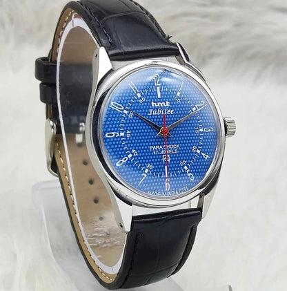 HMT Jubilee 17 Jewels Blue Dial Handwinding Watch