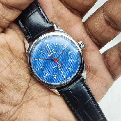 HMT Jubilee 17 Jewels Blue Dial Handwinding Watch