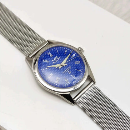 HMT Jubilee Blue Dial 17 Jewels Handwinding Watch