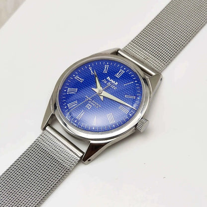 HMT Jubilee Blue Dial 17 Jewels Handwinding Watch