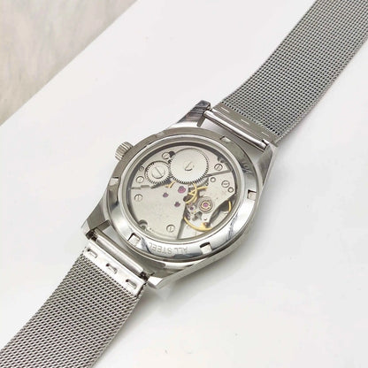 HMT Jubilee Blue Dial 17 Jewels Handwinding Transparent Back Watch