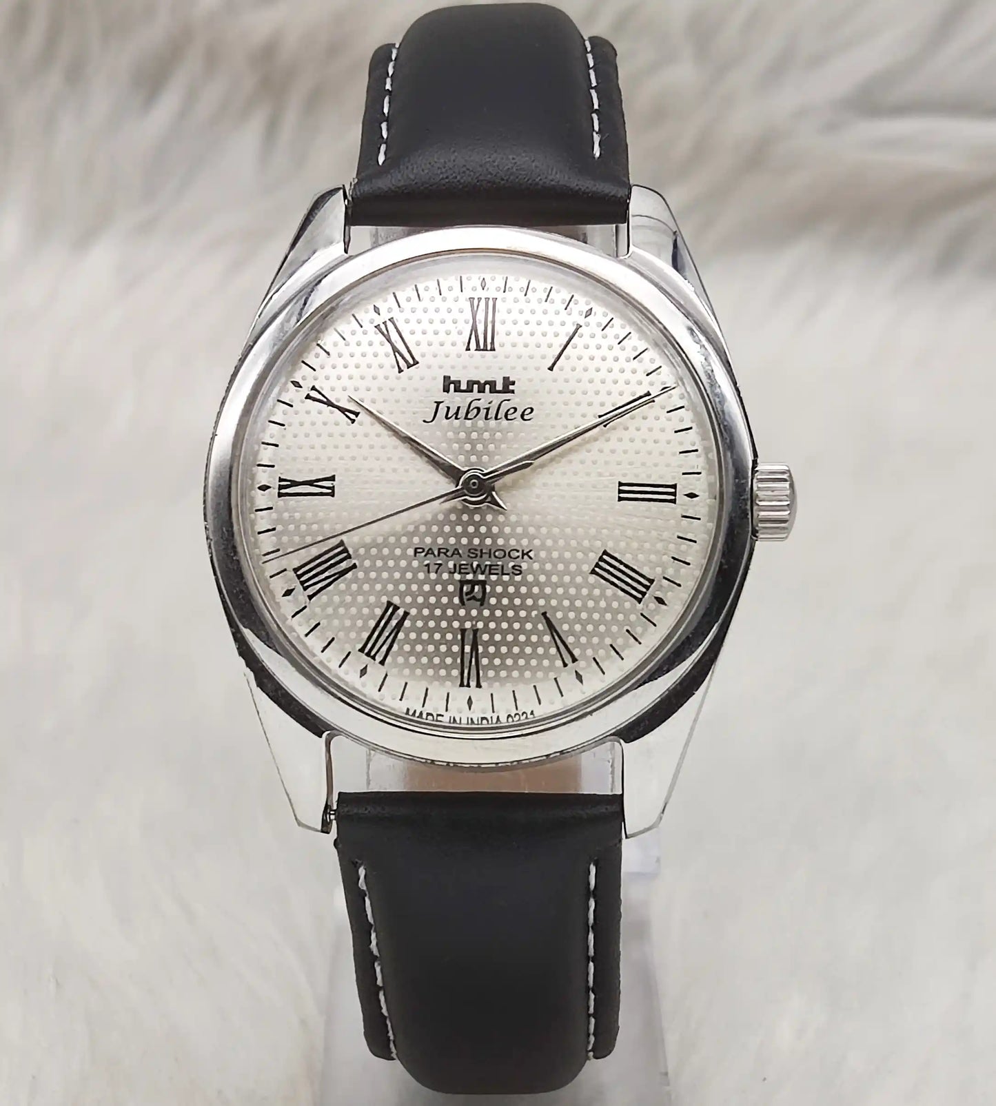 HMT Jubilee Silver Dail 17 Jewels Handwinding Watch
