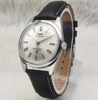 HMT Jubilee Silver Dail 17 Jewels Handwinding Watch