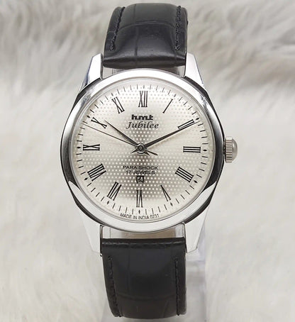 HMT Jubilee Silver Dail 17 Jewels Handwinding Watch Transparent Back
