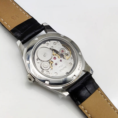 HMT Jubilee Silver Dail 17 Jewels Handwinding Watch Transparent Back