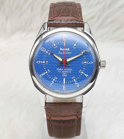 HMT Jubilee Sky Blue Dial 17 Jewels Handwinding Watch