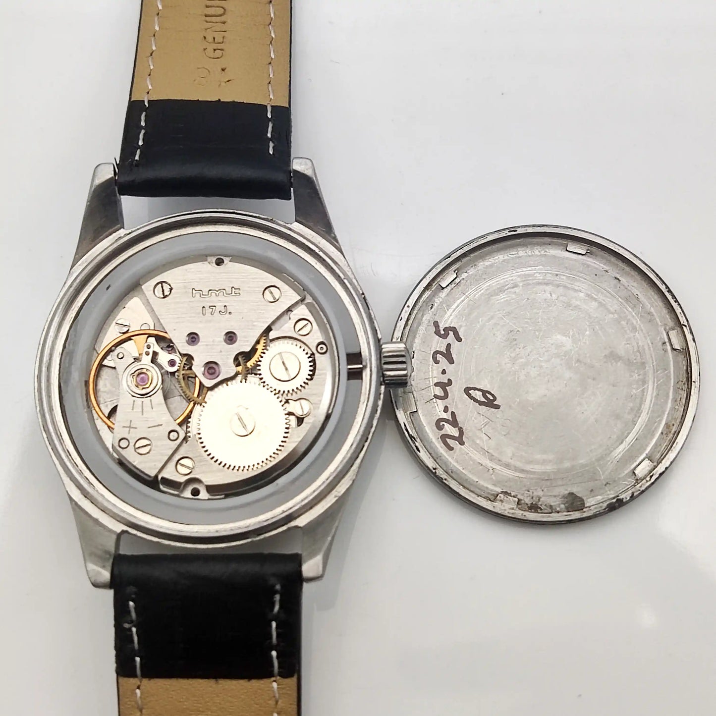 HMT Jubilee Watch 17 Jewels Yellow Dial Handwinding Timepiece