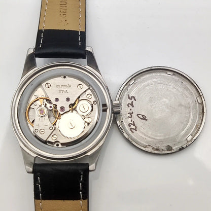 HMT Jubilee Watch 17 Jewels Yellow Dial Handwinding Timepiece