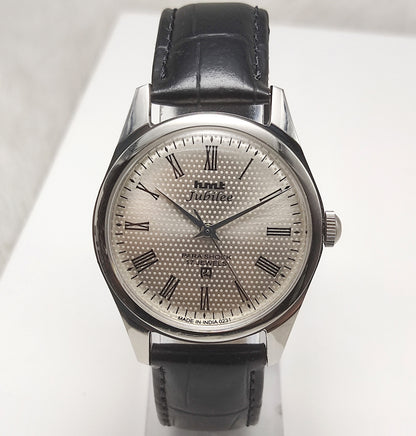 HMT Jubilee Watch 17 Jewels silver Dotted Dial Handwinding Timepiece