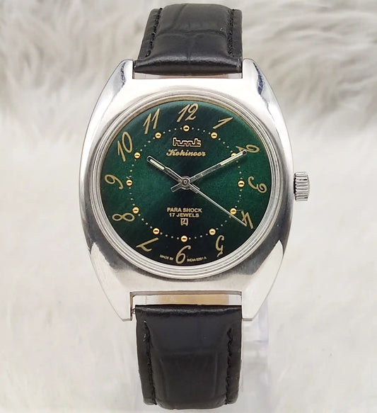 HMT Kohinoor - 17 Jewels Apple Green Dial With English Numerals Handwinding Watch