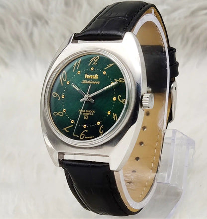HMT Kohinoor - 17 Jewels Apple Green Dial With English Numerals Handwinding Watch