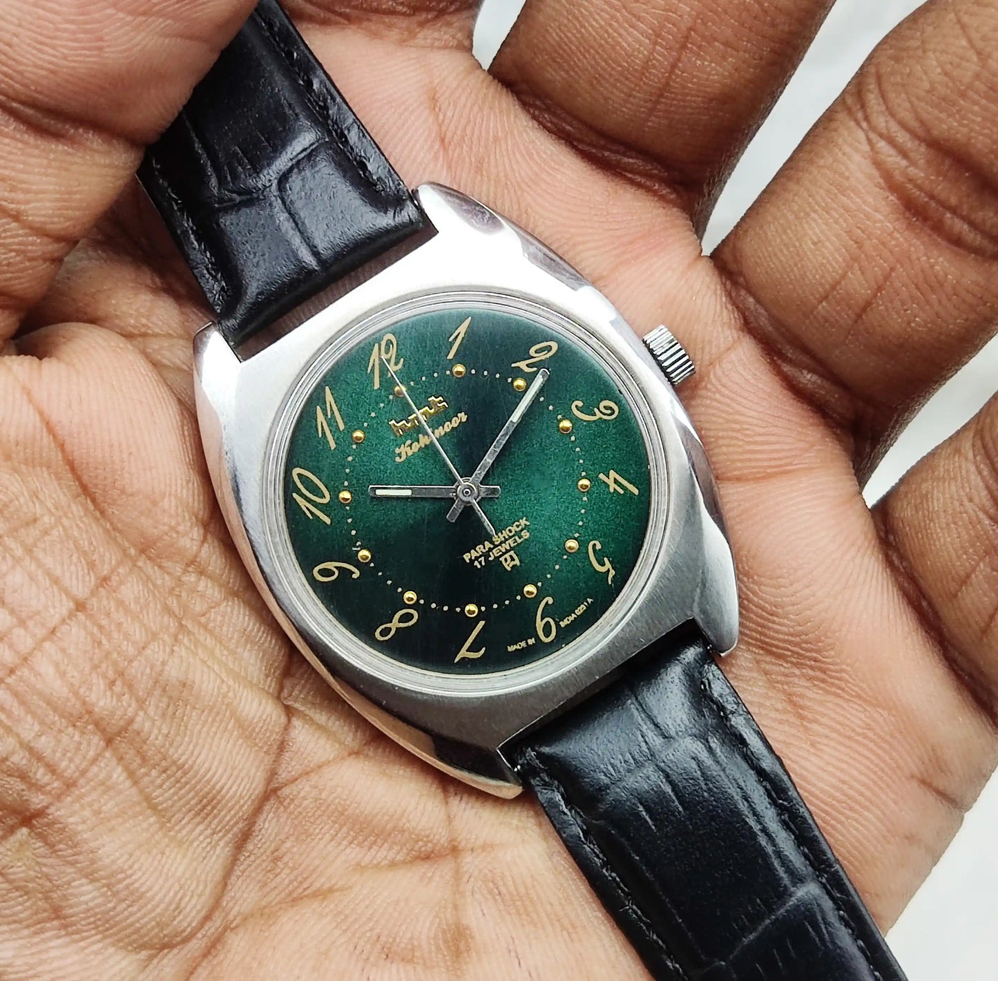 HMT Kohinoor - 17 Jewels Apple Green Dial With English Numerals Handwinding Watch