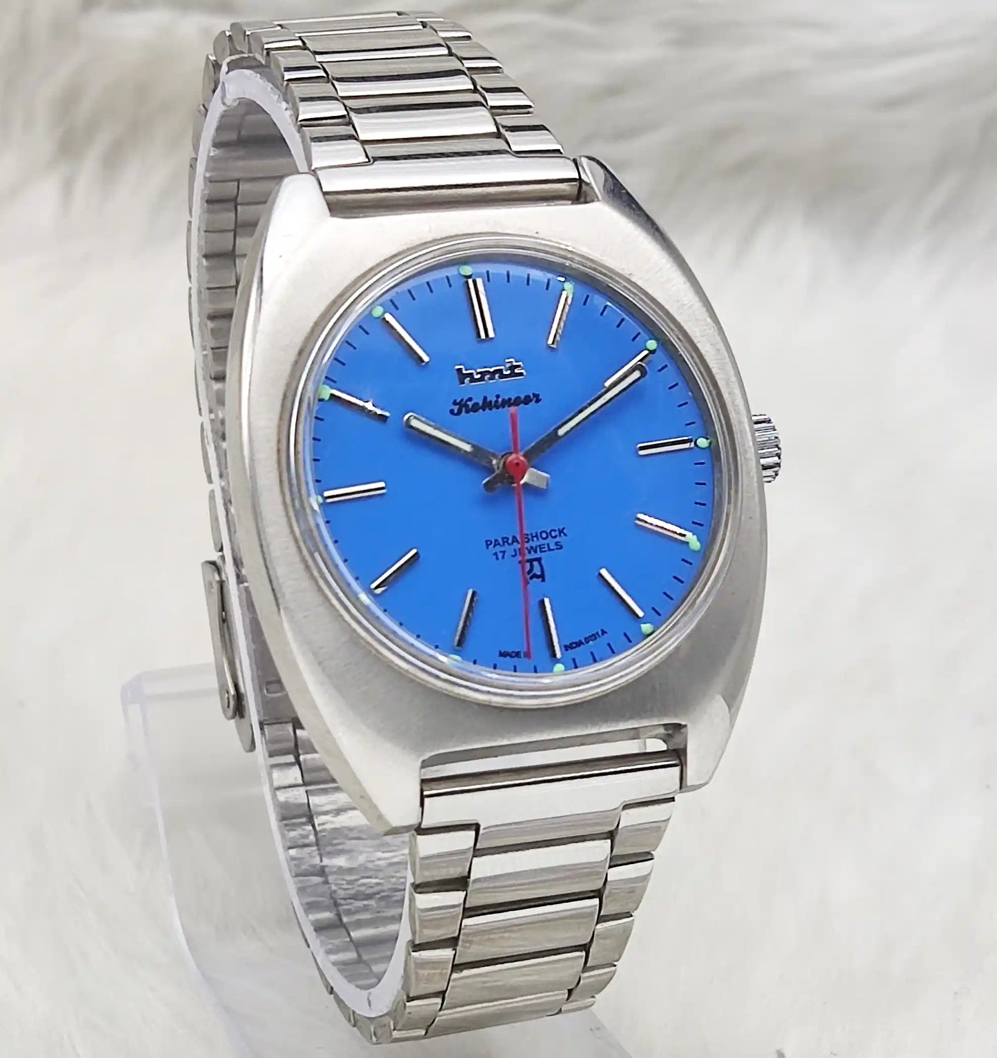 HMT Kohinoor - 17 Jewels Asian Blue Dial Handwinding Watch
