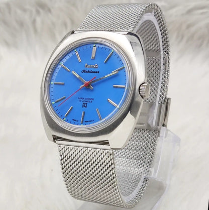 HMT Kohinoor - 17 Jewels Asian Blue Dial With Stick Indices Handwinding Watch