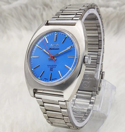 HMT Kohinoor - 17 Jewels Asian Blue Dial Handwinding Watch